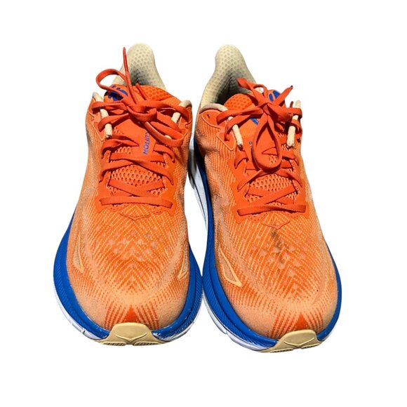Hoka One One Bondi 9.5 Mens Running Shoes Orange/Blue Size 10.5 Lightweight - Picture 6 of 15